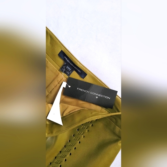 NWT! Anthro French Connection Women's Crolenda Faux Leather Mini-Skirt Size 6 - Picture 11 of 16